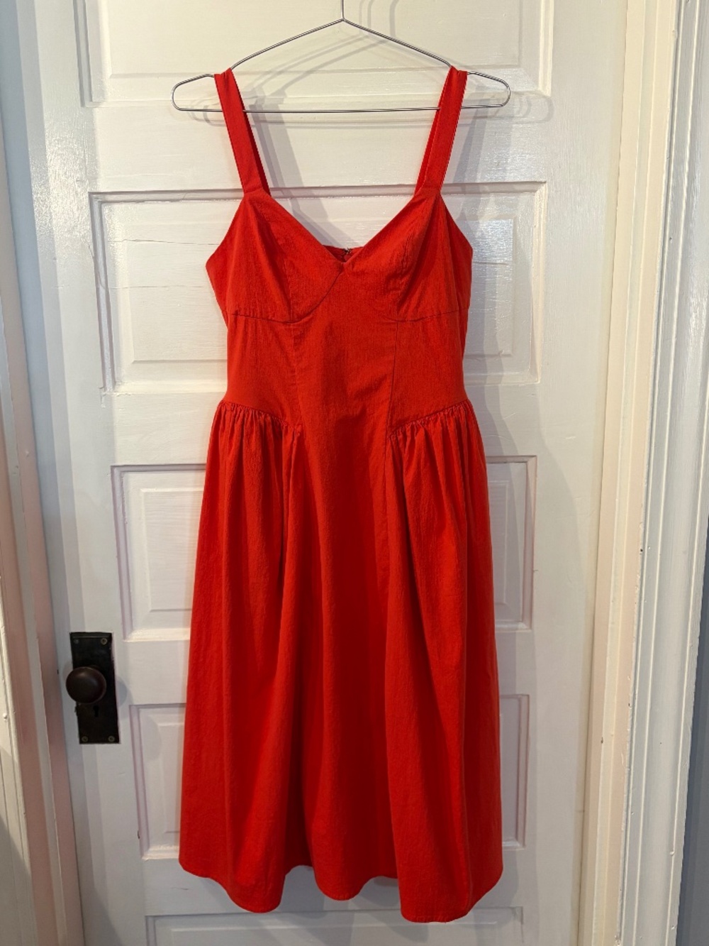 Strappy Red Fit & Flare Midi Dress Size 4 - Future Collective by Reese Blutstein